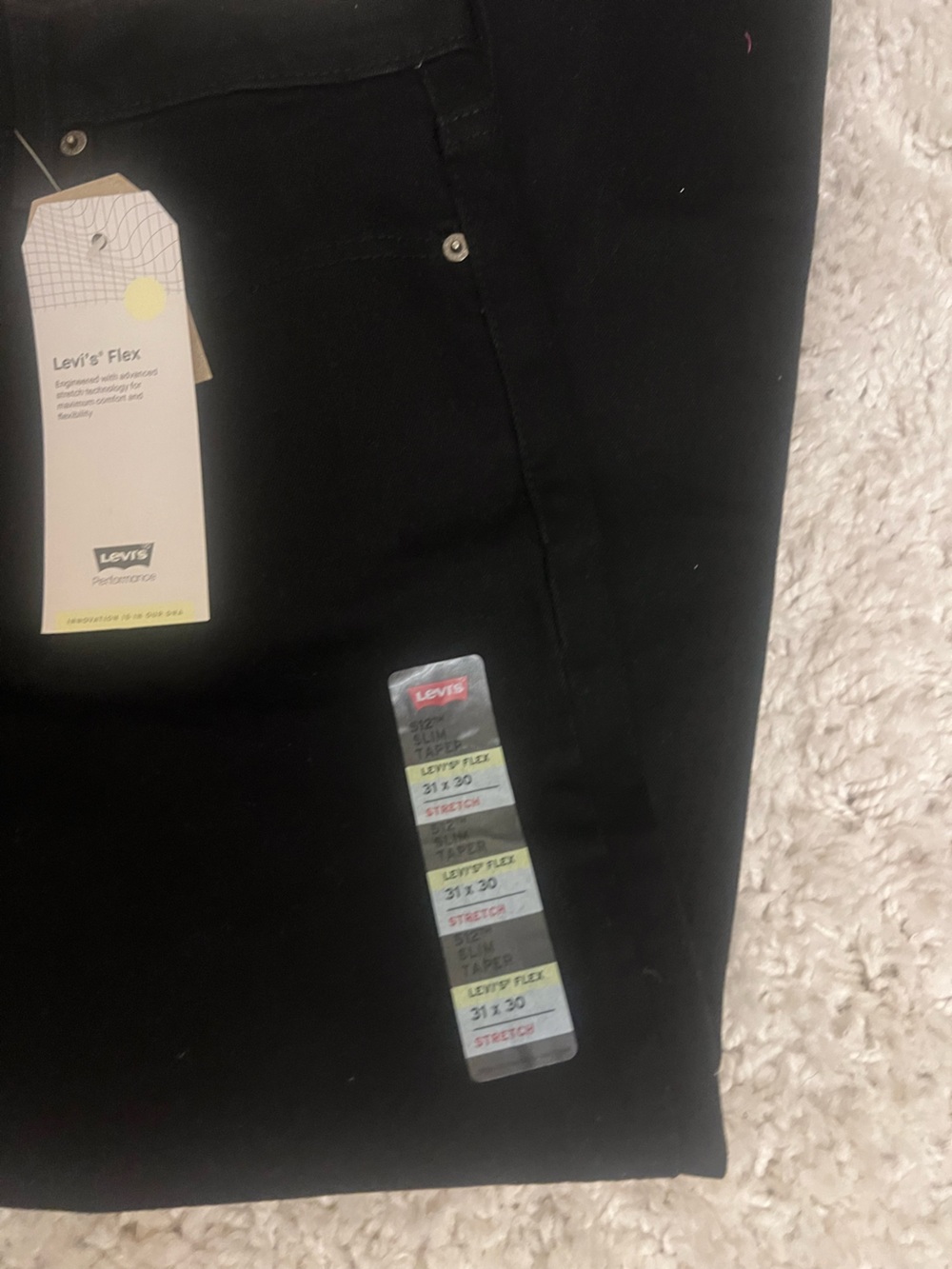 Levi's 512 Slim Taper Black Jeans